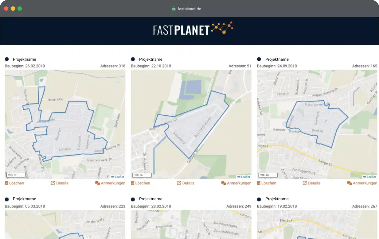 EWE vertraut auf FASTPLANET